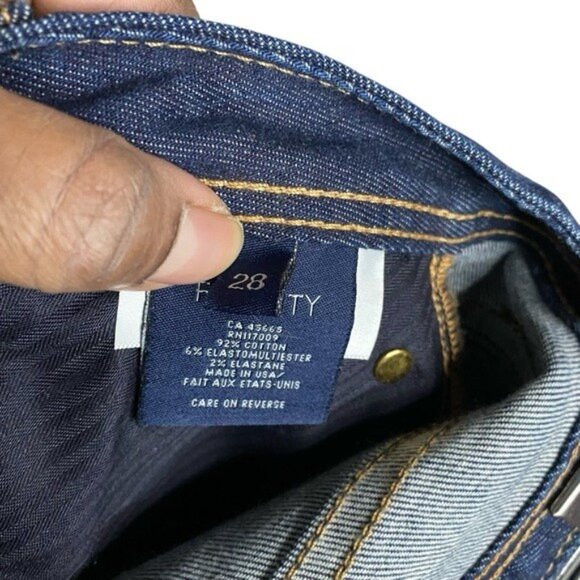 Fidelity Women's Medium Indigo Mila Cuff Mid Rise Skinny Denim Jean - Picture 5 of 9